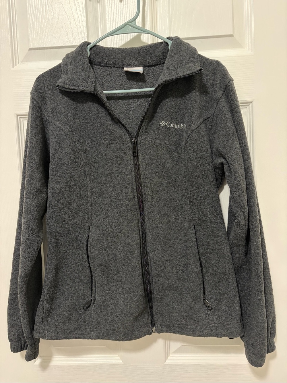 Columbia Gray Full-Zip Fleece Jacket